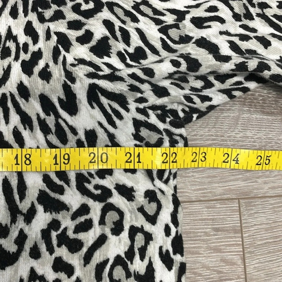 CJ Banks Cardigan Sweater Leopard Print 3/4 Sleeve 1X - Picture 6 of 14